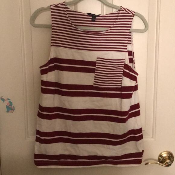 Banana Republic Striped Tank Top - Red and White - Picture 3 of 7